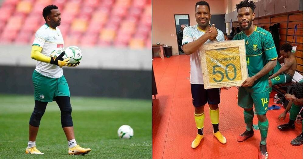 Bafana fans are still enjoying the moment when goalkeeper Itumeleng Khune denied Spain’s David Villa back in 2009. Image: @ItuKhune32/Instagram