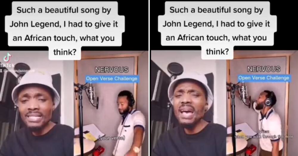 Mthandazo Gatya gave his best to a John Legend verse challenge.