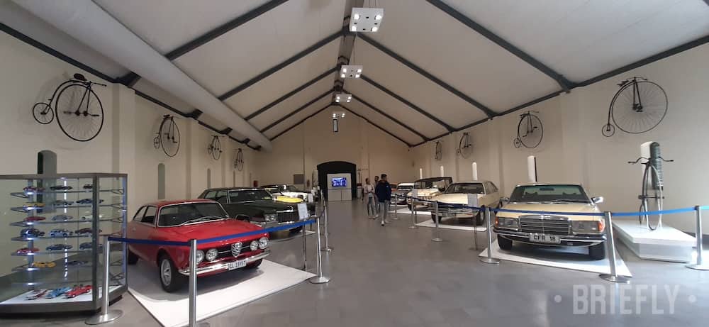 Some of the cars in Johann Rupert's collection at the Franschhoek Motor Museum.