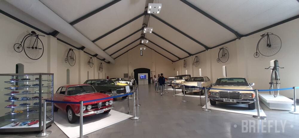 Some of the cars in Johann Rupert's collection at the Franschhoek Motor Museum.