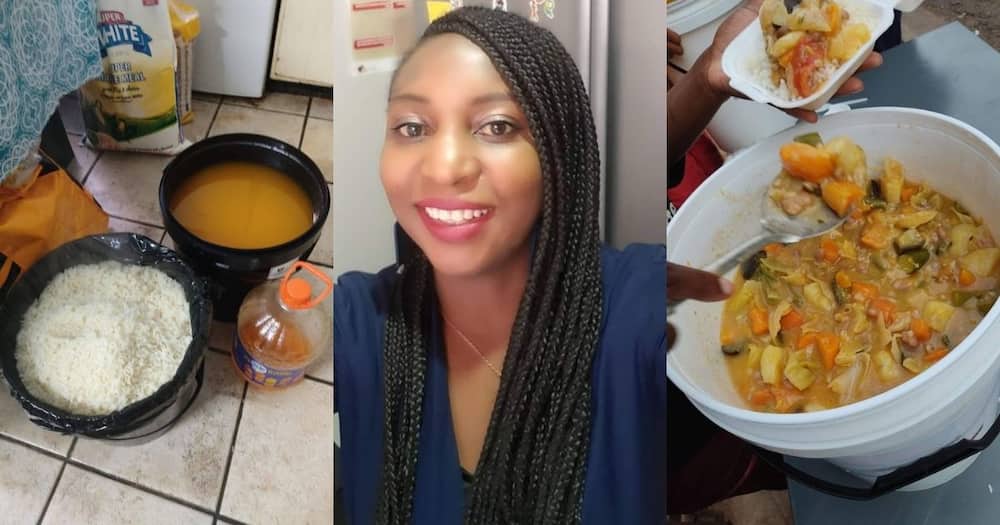 Selfless lady uses donations to feed homeless twice a week