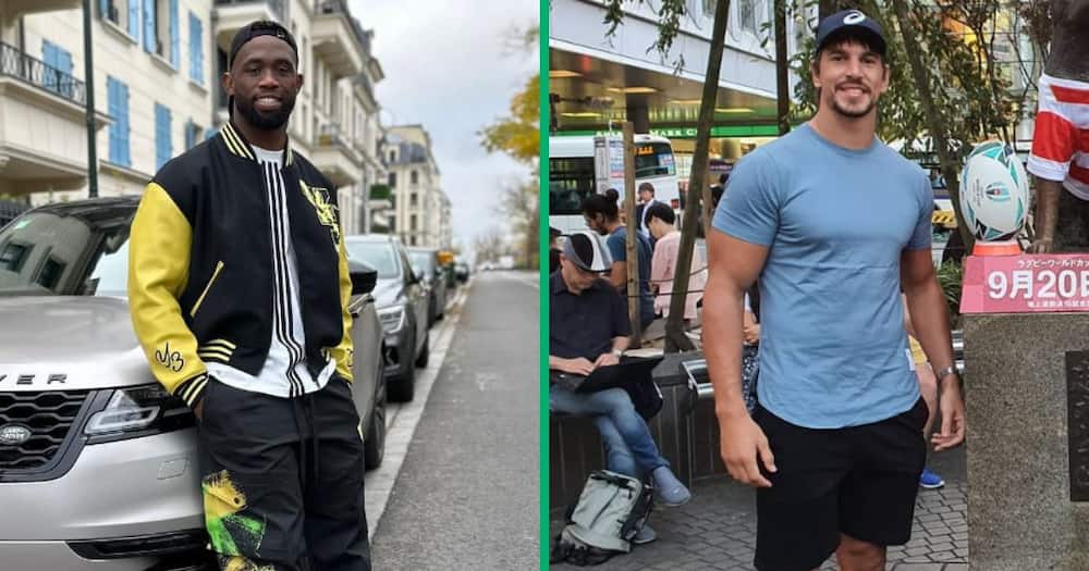 Siya Kolisi and Eben show a strong bromance in new post.