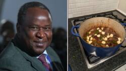 Tito Mboweni says big food corporations want to monetise his cooking, SA wants him to back cheesecake
