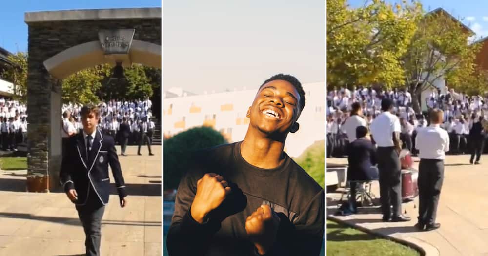 St Alban’s College in Pretoria singing and dancing on TikTok