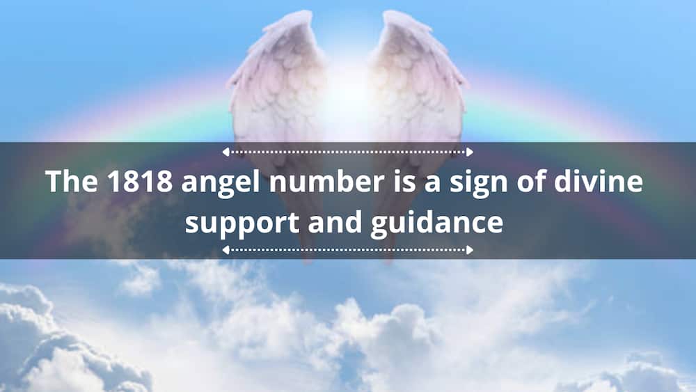 Pair of angel wings infront of a rainbow arc