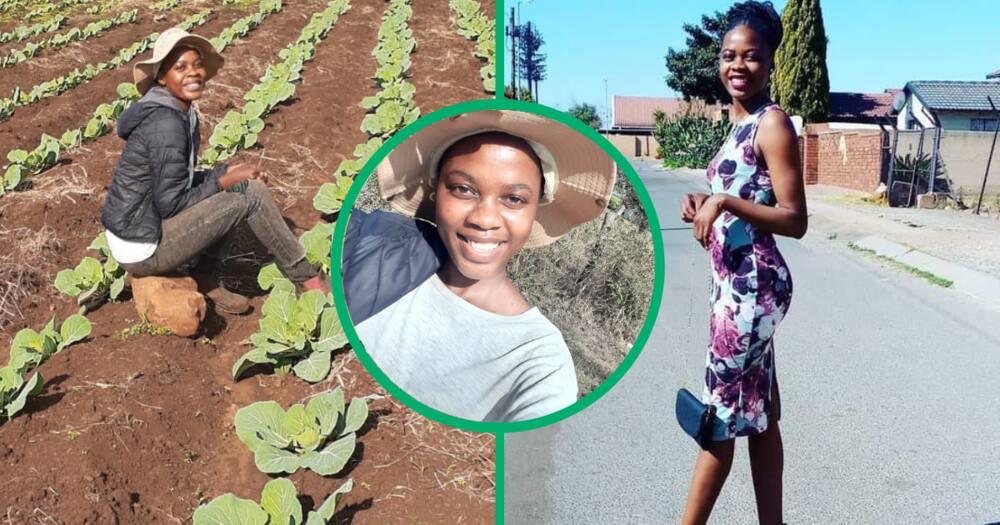 The young lady in Soweto is a farmer and a carpenter. She does not like nine-to-five jobs