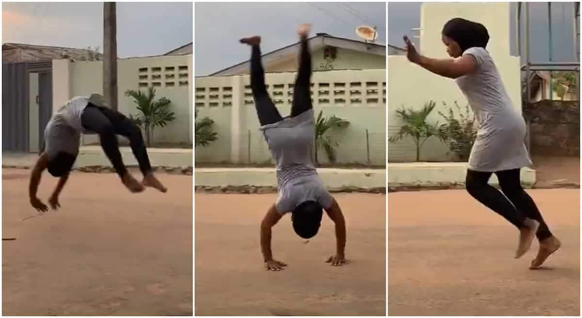 Woman Does 17 Backflips in a Row on Dusty Road Instagram Users