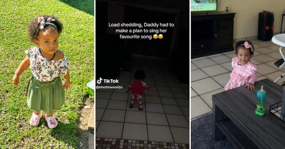 TikTok user @khethiwemiljo shared a video showing a baby girl dancing to her daddy’s vocals