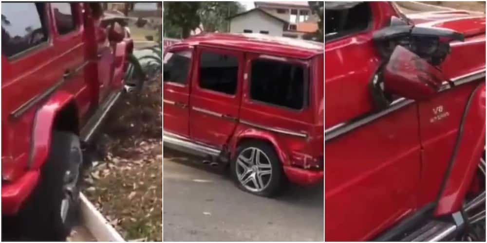 Man crashes G-Wagon car he rented to impress girl