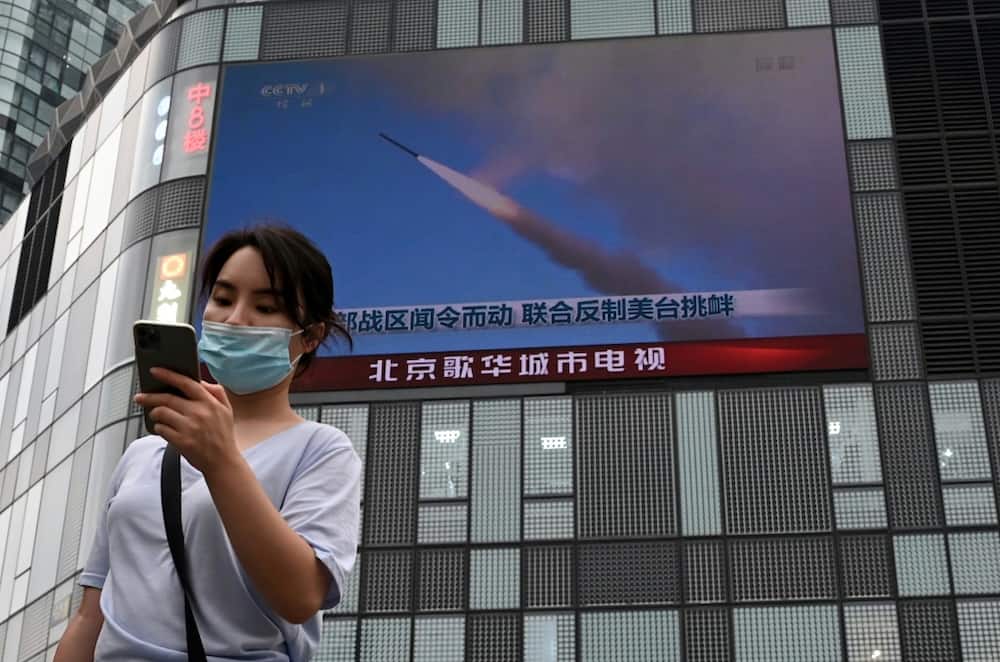 Beijing's  drills triggered a wave of international outrage