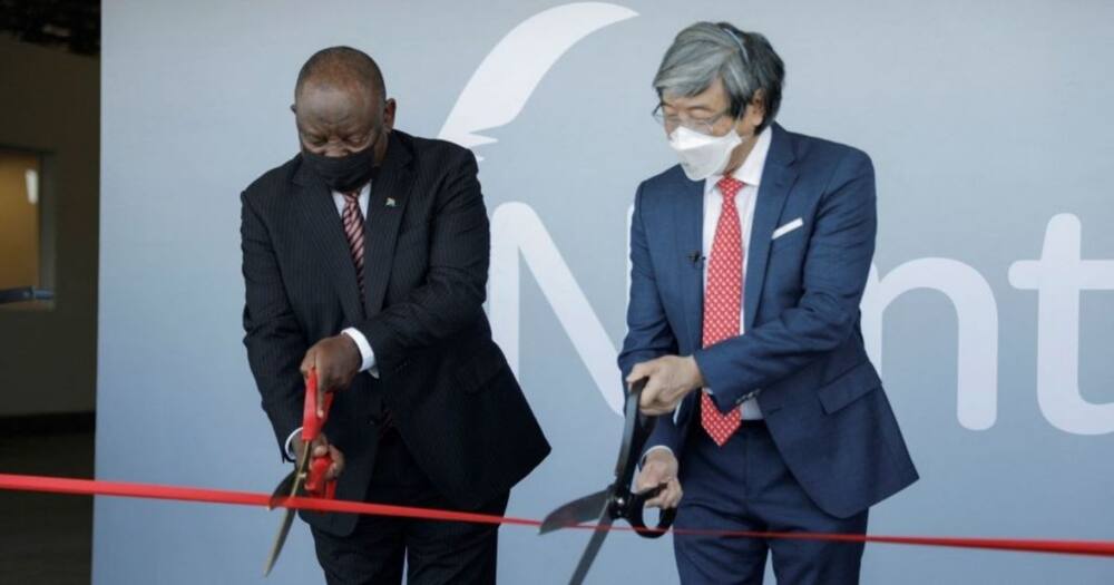 Patrick Soon-Shiong, Cyril Ramaphosa, President Ramaphosa, ImmunityBio, Cape Town, Covid-19, vaccine, NantWorks